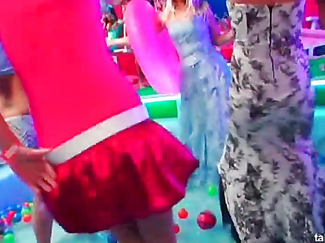 Party babes flashing boobs in the club