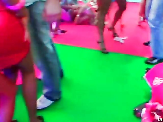 Party babes flashing boobs in the club