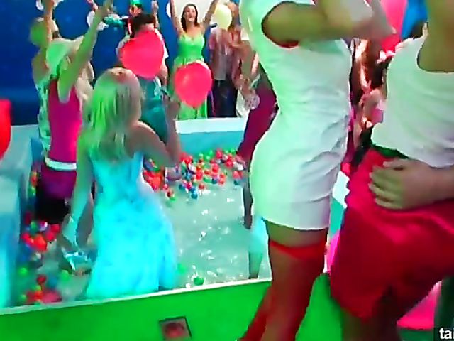 Party babes flashing boobs in the club