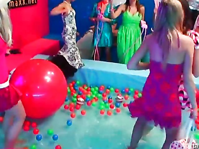 Party babes flashing boobs in the club