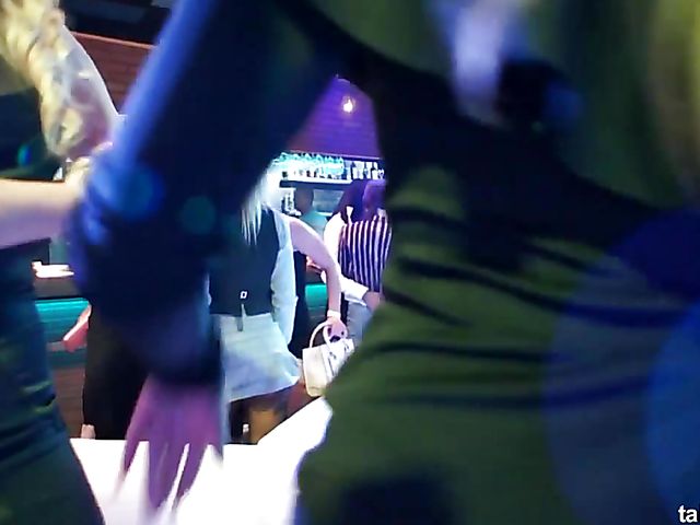 Outstanding lesbian party in the club