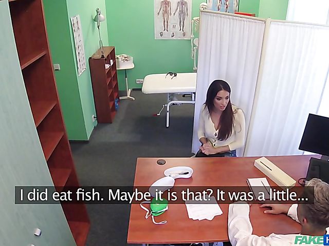Anissa Kate titty fucks a fake doctor