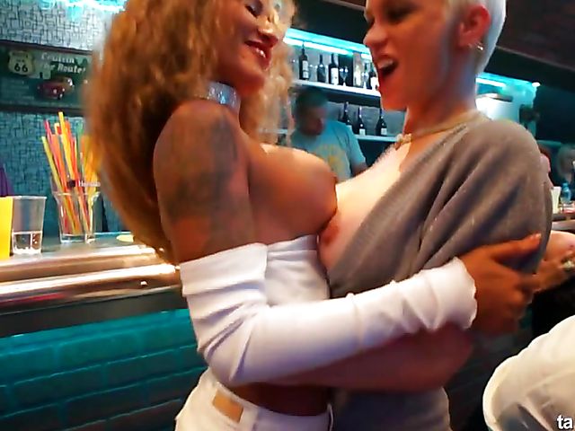 A crazy party lesbian chicks enjoy