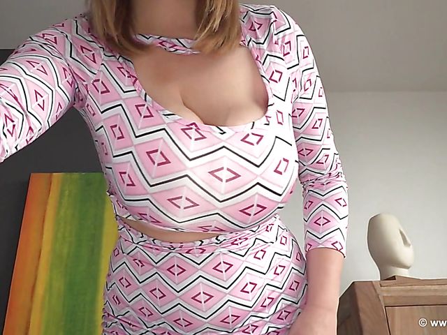 Erin flaunts her natural monster tits