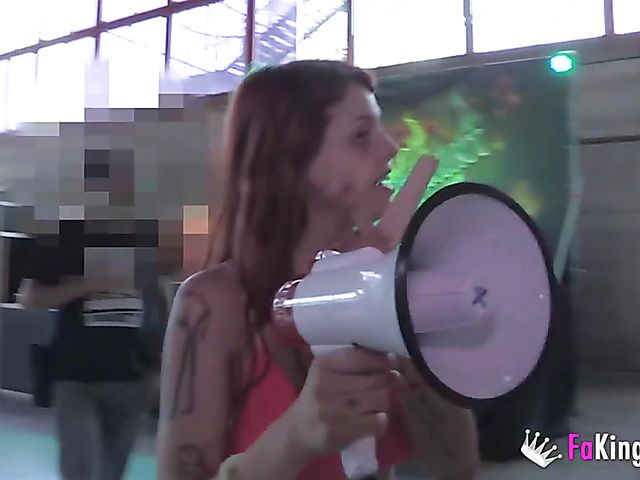 Real public blowjob in a gloryhole