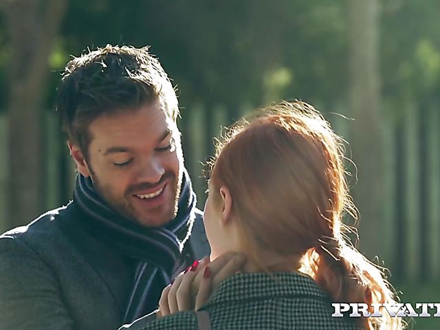 British redhead Ella Hughes enjoys the cock