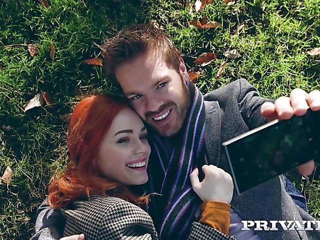 British redhead Ella Hughes enjoys the cock