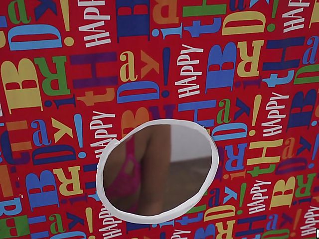 Gloryhole surprise on his birthday from anal loving Vienna Black