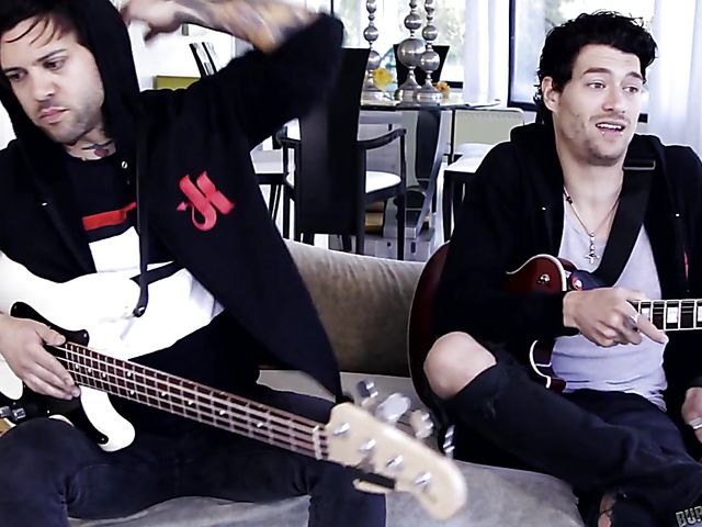 Big tit MILF Nina Elle gets tag teamed with her mask on