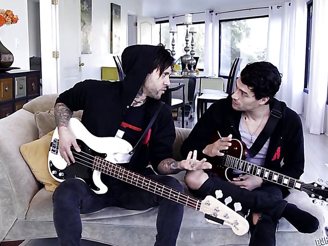 Big tit MILF Nina Elle gets tag teamed with her mask on