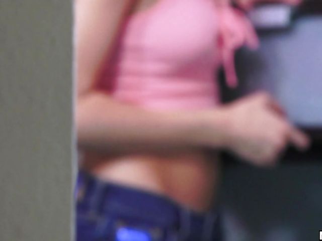 Pink panties fuck with teen spinner Cadey Mercury