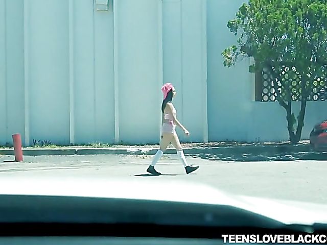 White teen Kiley Jay gets blacked and loves it