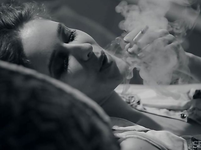 Hairy pussy masturbation in the morning after