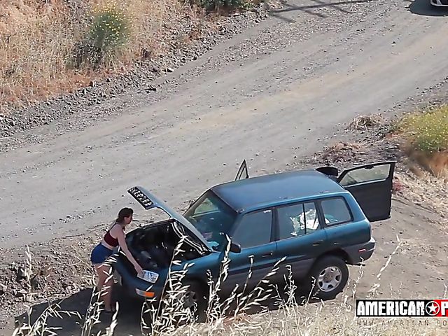 Outdoor ass licking and pussy drilling with Ella Nova