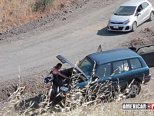 Outdoor ass licking and pussy drilling with Ella Nova