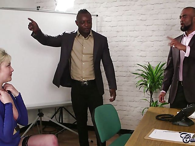 Double interracial facial for Misha Mayfair