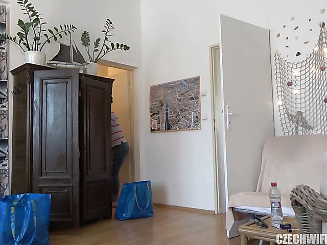 Mature wife sucks in the shower and rides a dick