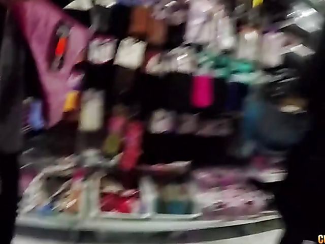 Fitting room sex with amateur latina Jade