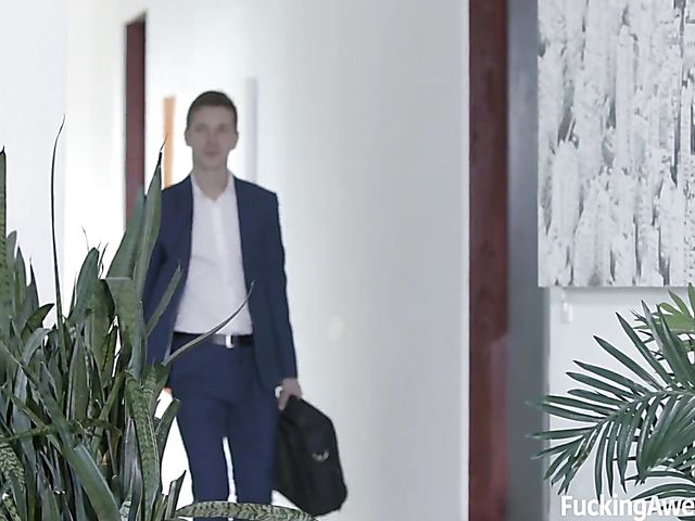 Hot guy banging big tits redhead Skyla Novea