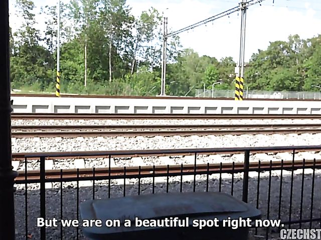 Big titty Czech mom gets nailed in public for money