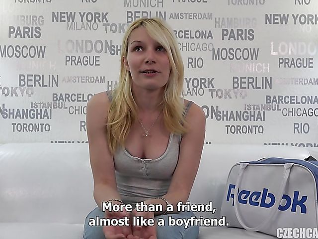 Shy Czech teen Michaela takes a dick