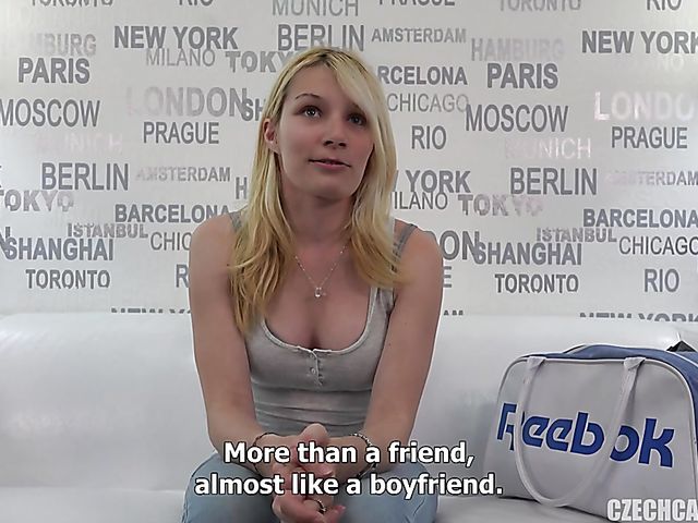 Shy Czech teen Michaela takes a dick