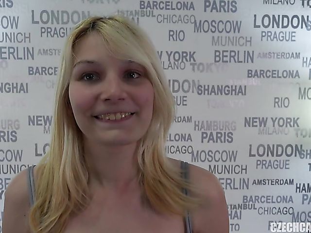 Shy Czech teen Michaela takes a dick