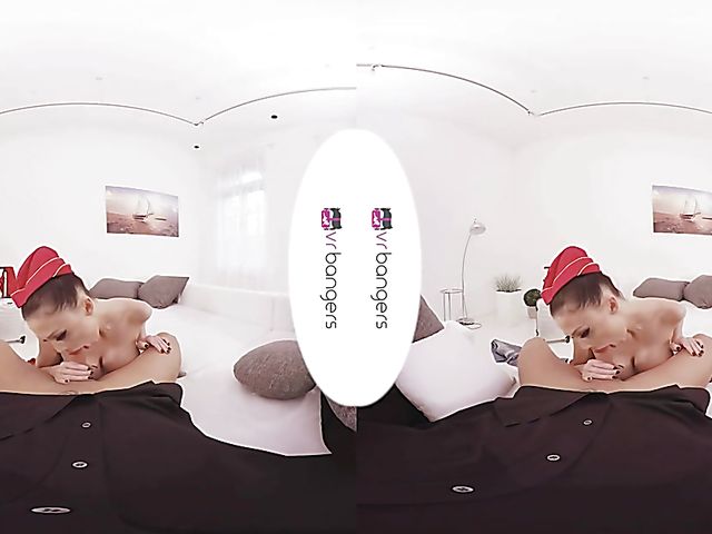 Busty stewardess Aletta Ocean POV fucking in VR