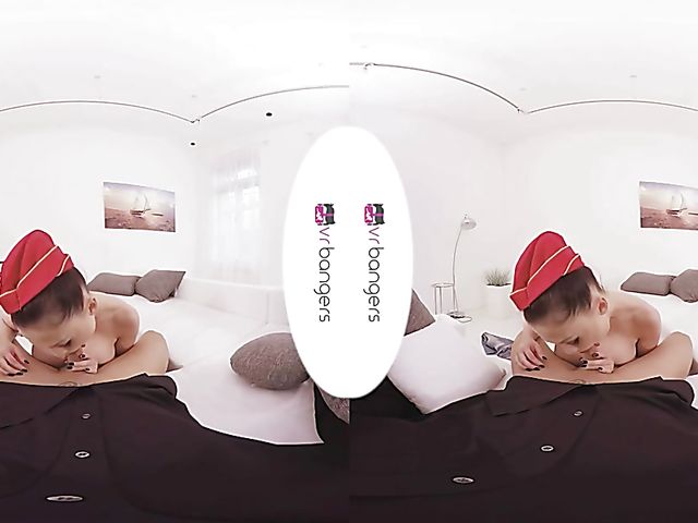 Busty stewardess Aletta Ocean POV fucking in VR