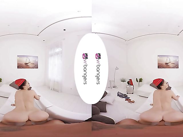 Busty stewardess Aletta Ocean POV fucking in VR
