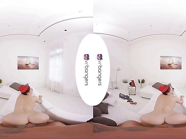 Busty stewardess Aletta Ocean POV fucking in VR