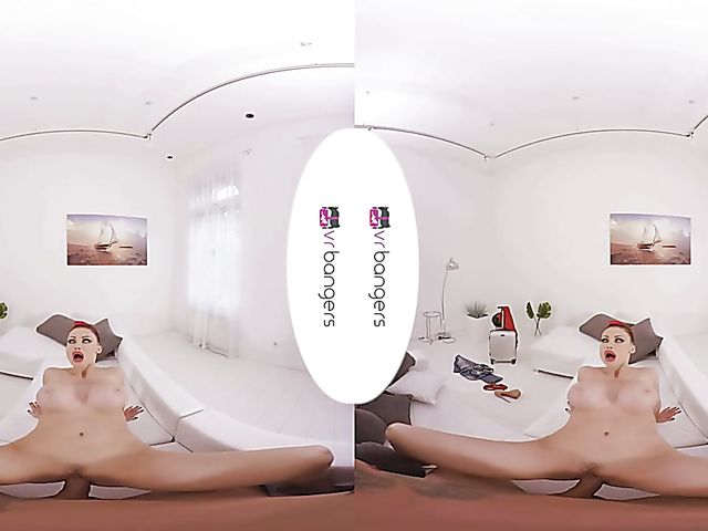 Busty stewardess Aletta Ocean POV fucking in VR