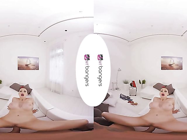 Busty stewardess Aletta Ocean POV fucking in VR
