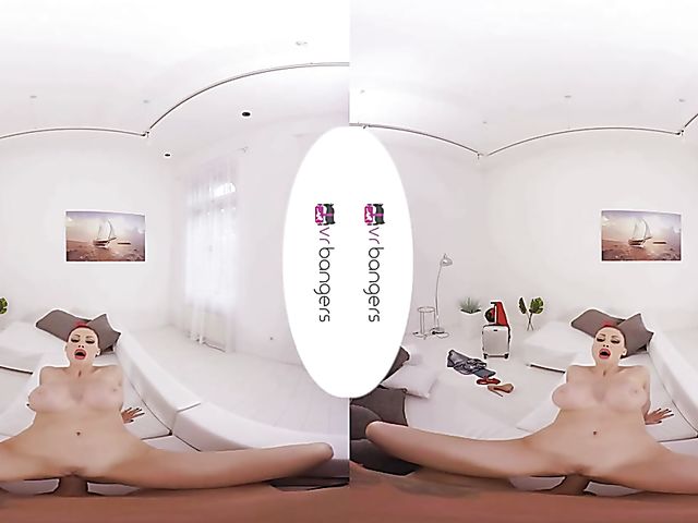 Busty stewardess Aletta Ocean POV fucking in VR