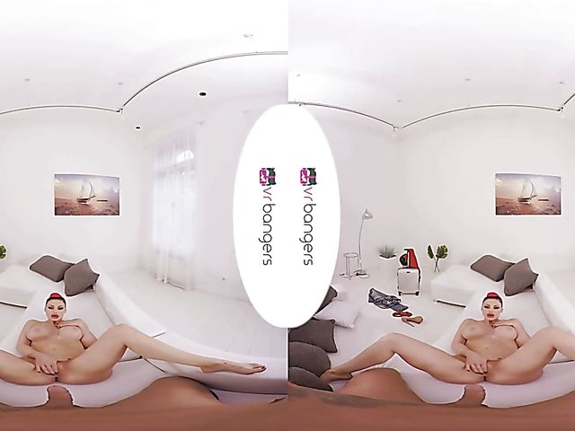 Busty stewardess Aletta Ocean POV fucking in VR