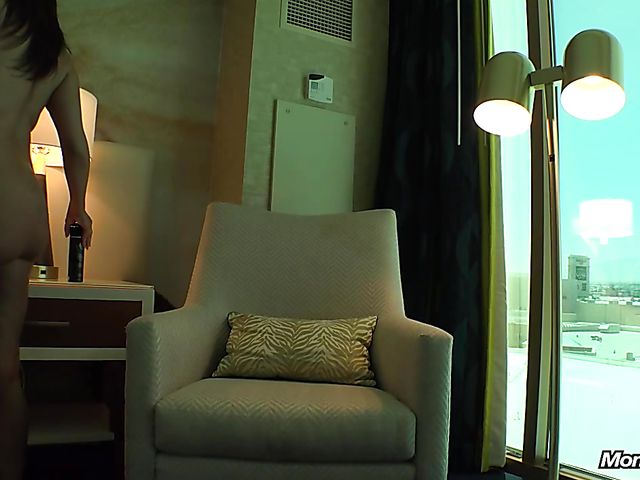 Hotel room fuck with fake tits MILF Reagan