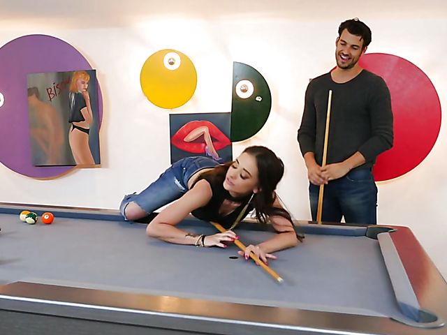 Small tits brunette Gia Paige playing and fucking