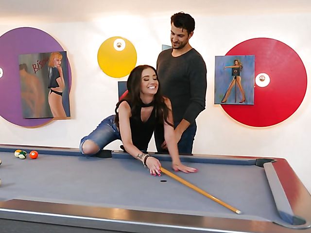 Small tits brunette Gia Paige playing and fucking