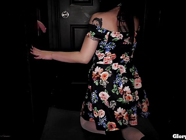 Phoebe - Goth blowjob through the wall