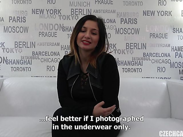 Czech casting with 20-year-old Nikola