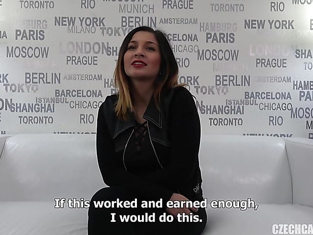 Czech casting with 20-year-old Nikola