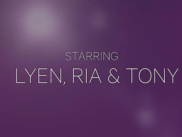 Double rimjob in the open air with two hot chicks