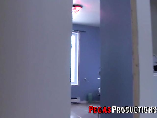 Redhead girlfriend in fishnets gets rammed