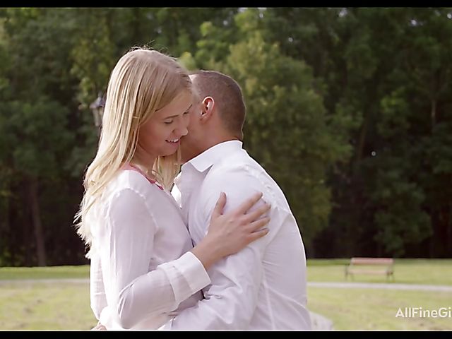 Ass fuck in the park with super cute Violette