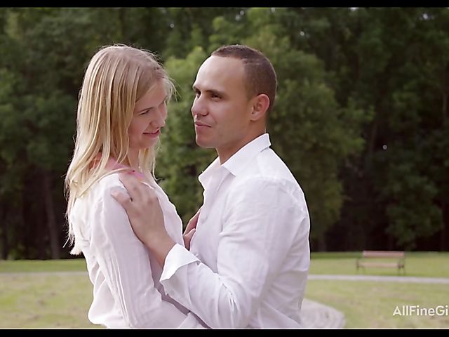 Ass fuck in the park with super cute Violette