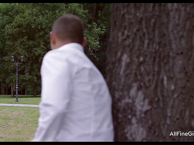 Ass fuck in the park with super cute Violette