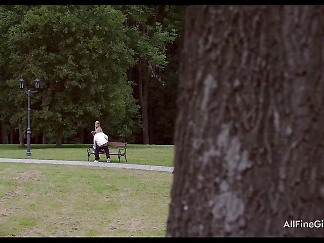 Ass fuck in the park with super cute Violette