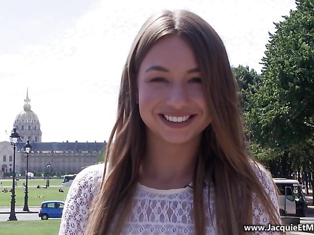 Charming teen anal adventure in Paris