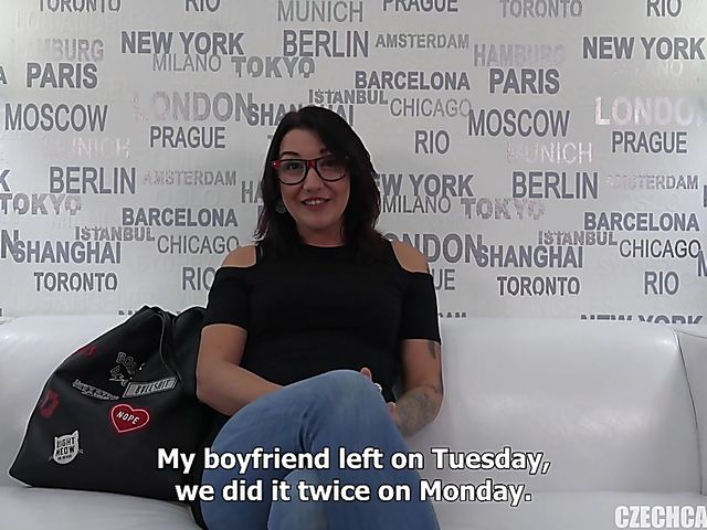 Czech casting with 25-year-old Andrea