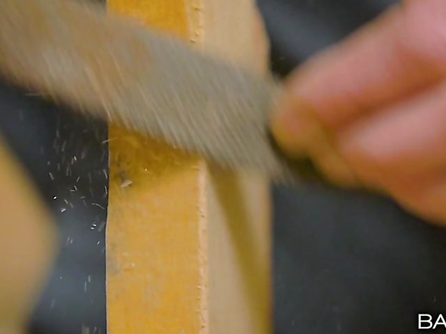 Blond anal girl Zazie Skymm gets banged by the carpenter